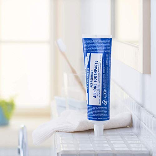 Dr. Bronner’s AllOne Toothpaste (Peppermint, 5 Ounce) 70 Organic