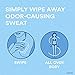 Secret Body Cleansing Wipes for Women, Calm Birch Water Scent, Eliminates Odor-Causing Sweat, 15 Count (Pack of 6)