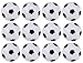 Foosball Balls Pack - 12-Count Mini Table Soccer Balls Replacements - Office and House Entertainment, Sports, Soccer Party and Tailgate Party Supplies, Black and White, 1.4 Inches, 36 mm