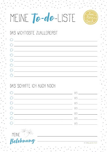 Meine To-do-Liste: Ein A5-Abreißblock mit 50 To-do-Listen