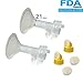 Maymom 21 mm Small Flagne w/Valve and Membrane Compatible with Spectra Breast Pumps S1, S2, M1, Spectra 9 with Narrow (Standard) Bottle Neck;