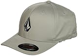 Volcom Men's Full Stone Flexfit Stretch Twill Hat, Grey, Large/X-Large