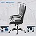 Office Chair Ergonomic PC Gaming Chair Desk Chair Executive Task Computer Chair Back Support Modern Executive Adjustable Arms Rolling Swivel Chair for Adults,White