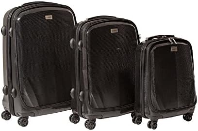 CASED One - 22", 26", and 30" Hard Case Luggage (Set of 3) (22", 26" & 30", Black)