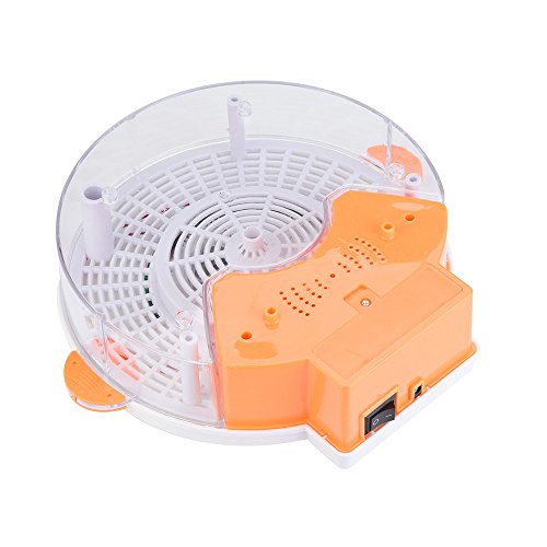 Botrong Autumatic Electric Purple Light Fly Trap USB Recharge Device with Trapping Food (Orange)