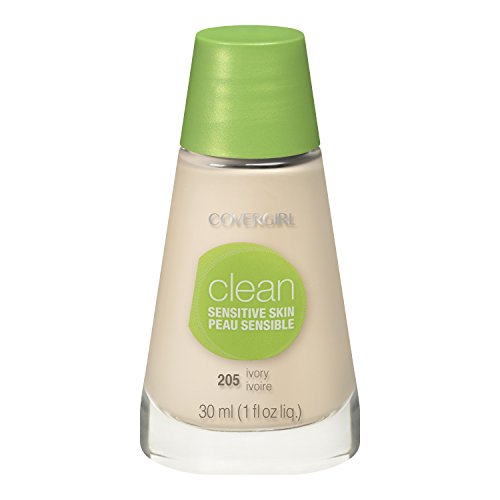 CoverGirl Clean Sensitive Skin Liquid Makeup, Ivory (N) 205, 1.0-Ounce
