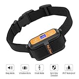 Petrainer Dog Bark Collar PET856 Waterproof No Bark Collar for Dogs with Beep Vibration and No Harm Dog Shock Collar Smart Detection Anti Bark Collars for Small Medium Large Dogs