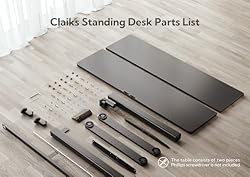 Claiks Standing Desk, Electric Height Adjustable