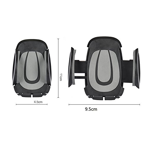 SuperArt Universal iphone holder 360 Mount Holder Cradle Compatible with iPhone 7 7 Plus SE 6s 6 Plus 6 5s 5 4s 4 Samsung Galaxy S6 S5 S4 LG Nexus Sony Nokia and More (Black)