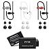 JEZOMONY Wired Sport Earphone 3 Pack,Running Earbuds with Mic,Sweatproof Workout Richer Bass HiFi Stereo in-Ear Headphones, Playback Noise Cancelling Headsets for Phone,Computer (3 Colors)