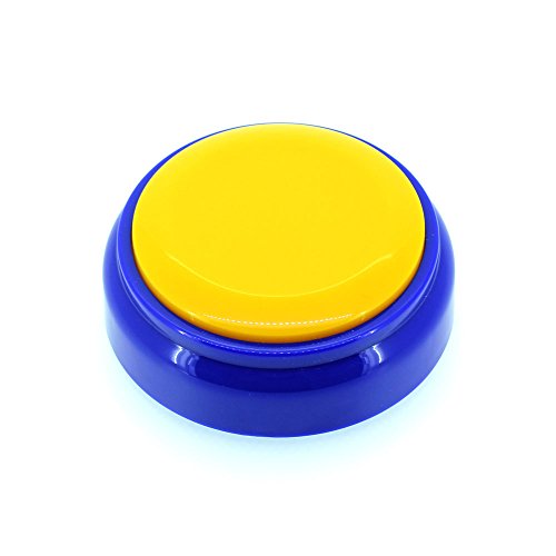 Voice Recorder Button 30second, Recordable Talking Button with Good Sound Quality, Record Sound Button for Gift Toys Educationï¼ŒSurprise-Record(Yellow+Blue)