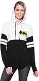 DC Comics Junior Hoodie T-shirt Logo Print Long Sleeve Top (Batman, Small)