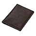 Banuce Top Grain Leather Bifold Wallet for Men Slim Money Organizer Purse with Removable ID Card Case Brown