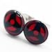 LilMents 6 Pairs Sharingan Eye Uchiha Unisex Mens Womens Stainless Steel Stud Earrings