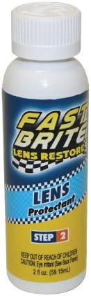 Fast Bright Auto Headlight Restore Kit: No Buffing or Sanding, Easy to Use, 5x Brighter, Showroom Bright in 30 Seconds