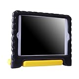 HDE iPad Mini Kids Case Shockproof Handle Stand Cover for Apple iPad Mini 2/3 Retina (Black & Yellow)