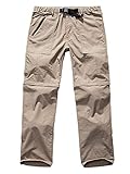 Mens Hiking Pants Adventure Quick Dry Convertible Lightweight Zip Off Fishing Mountain Outdoor Trousers