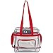 Eastsport Clear NFL Stadium Approved Tote, Sport Red