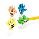 Fun Express Rubber High Five Eraser Toppers (4 Dozen)
