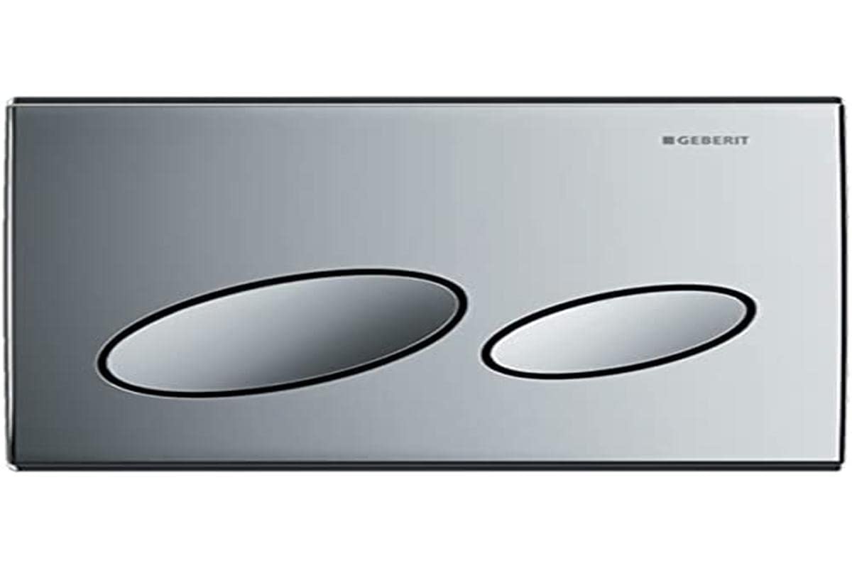 Geberit 115228211 Actuator Plate Kappa 20 for 2 Quantity Activation High Gloss Chrome-Plated