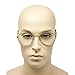 Small Vintage Aviator Style Metal Frame Reading Glasses | Gold and Silver Frame (Black | Gold, 1.00)