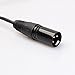 UEB 3P XLR Female Jack to Dual 2 Male Plug Y Splitter Cable Adaptor Cord 1Ft