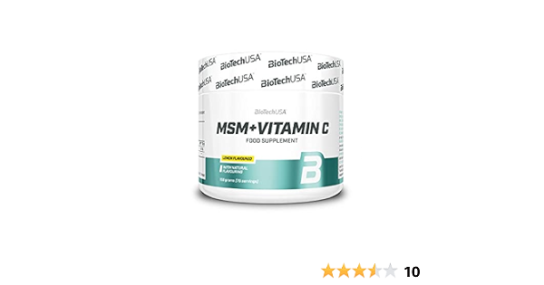 Biotech msm + 1500 vitamin c, 150g лимон (5999076204663)