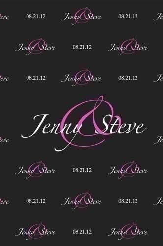 Custom Photography Wedding 6x8' Printed Photography Background Photo Booth Step Repeat Photo Backdrops Platinum Cloth - C016 Better Then Muslin or Canvas,