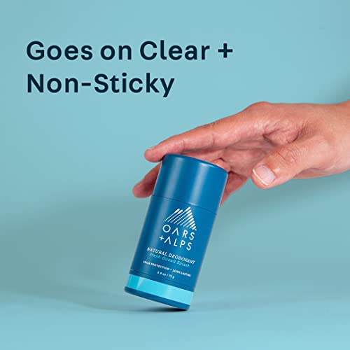 OARS + ALPS ALUMINUM FREE DEODORANT FOR MEN | LONG LASTING ODOR PROTECTION, CLEAR & FREE OF WHITE RESIDUE, ANTI-CHAFING SMOOTH GLIDE, DERMATOLOGIST TESTED, FRESH OCEAN SPLASH, 1PK, 2.6OZ