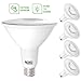Sunco Lighting 4 Pack PAR38 LED Bulb, Dusk-to-Dawn + Radar Motion, 15W=120W, 5000K Daylight, 1050 LM, Indoor/Outdoor, Photocell + Motion Sensor, Security Flood Light - UL & Energy Star Listed
