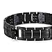Hottime 591 PCS Bio Elements Energy Stone Pure Titanium Magnetic Golf Bracelets (Black Gun)
