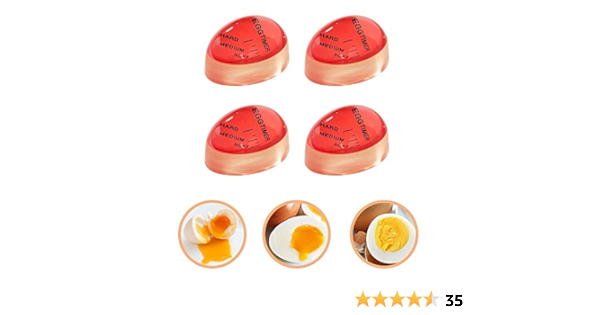 Temporizador de huevos, 4 unidades, resistente al calor ...