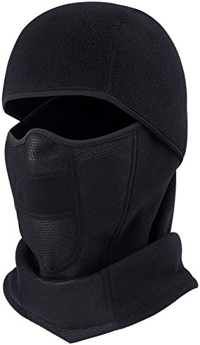 Balaclava Fleece Hood with Neck Cover Half Face Ski Mask with Air Hole