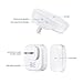 Housmile Wireless Doorbell Kit at 500-1000ft Range with 1 Plugin Door Chime and 1 Transmitter
