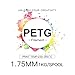 Inland 1.75mm Translucent Magenta PETG 3D Printer Filament, Dimensional Accuracy +/- 0.03 mm - 1kg Spool (2.2 Lbs)