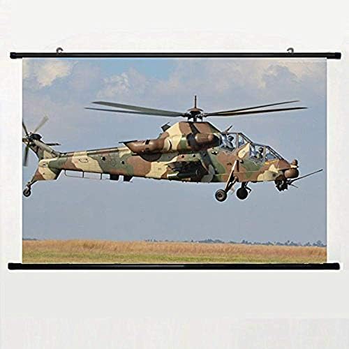 PALOMA NIEVES Denel Ah 2 Rooivalk Attack Helicopter South African Air Wall Scroll Poster 24 X 16 Inch