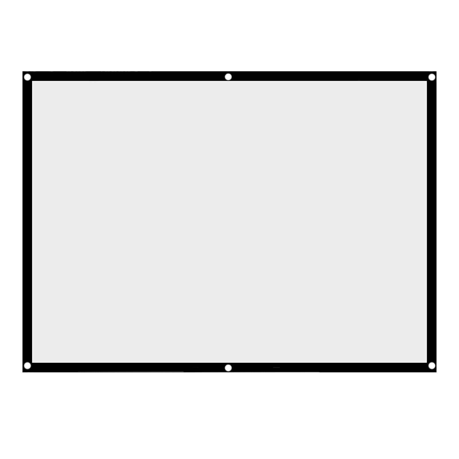 Tyenaza Projector Screen,4K Movie Projector Screen 4:3,HD Foldable and Portable Anti-Crease Indoor Outdoor Projection Video Projector Screen for Home, Party, Office, Classroom(100Inch)