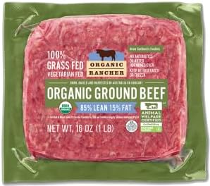 Organic Rancher, Organic Ground Beef 85% Lean/15% Fat, 16 Ounce
