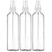 MoYo Natural Labs 8 oz Spray Bottle, Fine Mist Empty Travel Containers, BPA Free PET Plastic for Essential Oils and Liquids/Cosmetics (3 pack, Clear)