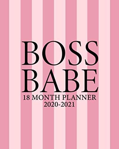 Boss Babe 2020-2021 18 Month Planner: Girly Pink Lined Organizer & Calendar with Weekly & Monthly Views - Pretty Schedule Agenda with Inspirational Quotes, To Do's, Vision Boards, Notes & More. Paperback – 7 Nov 2019