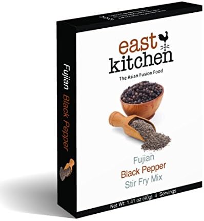 East Kitchen Fujian Black Pepper, Stir Fry Mix, Gourmet Sauce (Pack of 5)