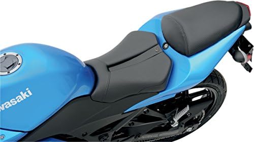 Saddleman One piece gel track solo seat w/ rear cover for 2008-2012 Kawasaki EX250R Ninja (Carbon)