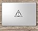 Deathly Hallows Symbol Harry Potter - Apple Macbook Laptop Vinyl Sticker Decal