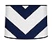 Sweet Jojo Designs Navy Blue and White Chevron ZigZag Lamp Shade