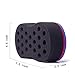 Big Holes Hair Brush Sponge Twist Wave Barber Tool For Dreads Afro Locs Twist Curl Coil Black (1 Pack)