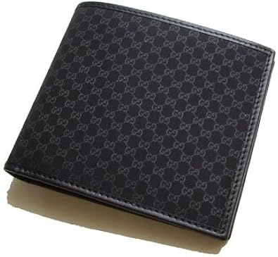 Amazon グッチ Gucci マイクロgg柄二つ折りメンズ財布 小銭入れなし 1000 アウトレット品 メンズ バッグ 財布