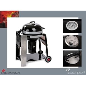 Landmann 31346 Black Pearl Select 58' Kugelgrillwagen ca. 145 x 114 x 65 cm