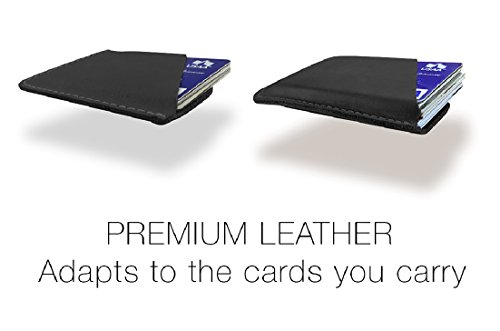 Leather Card Holder by Modern Carry - Magnum (Midnight Grey Card Sleeve)