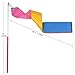 MAGICMAI Dance Ribbons Streamers Rhythmic Gymnastics Ribbon Wands Rods for Children Art Dances, Baton Twirling, 10 Pieces