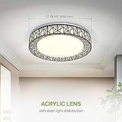 ASD 20 Inch LED Flush Mount Ceiling Light - Modern